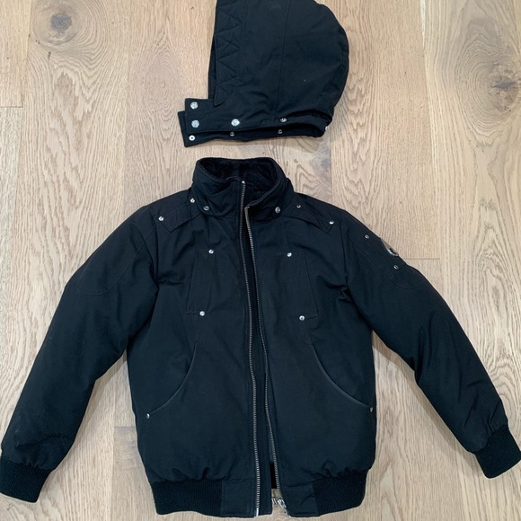 Kids size medium unisex Moose Knuckle Bomber Jacket - Picture 3 of 8